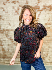 THML Elena Puff Sleeve Top