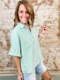Fletcher Stripe Seersucker Top
