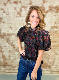 THML Elena Puff Sleeve Top