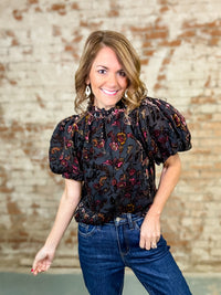 THML Elena Puff Sleeve Top