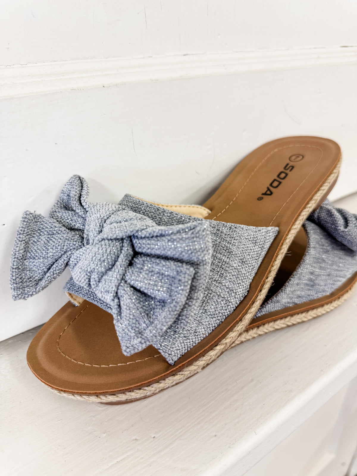 Script Blue Sandal