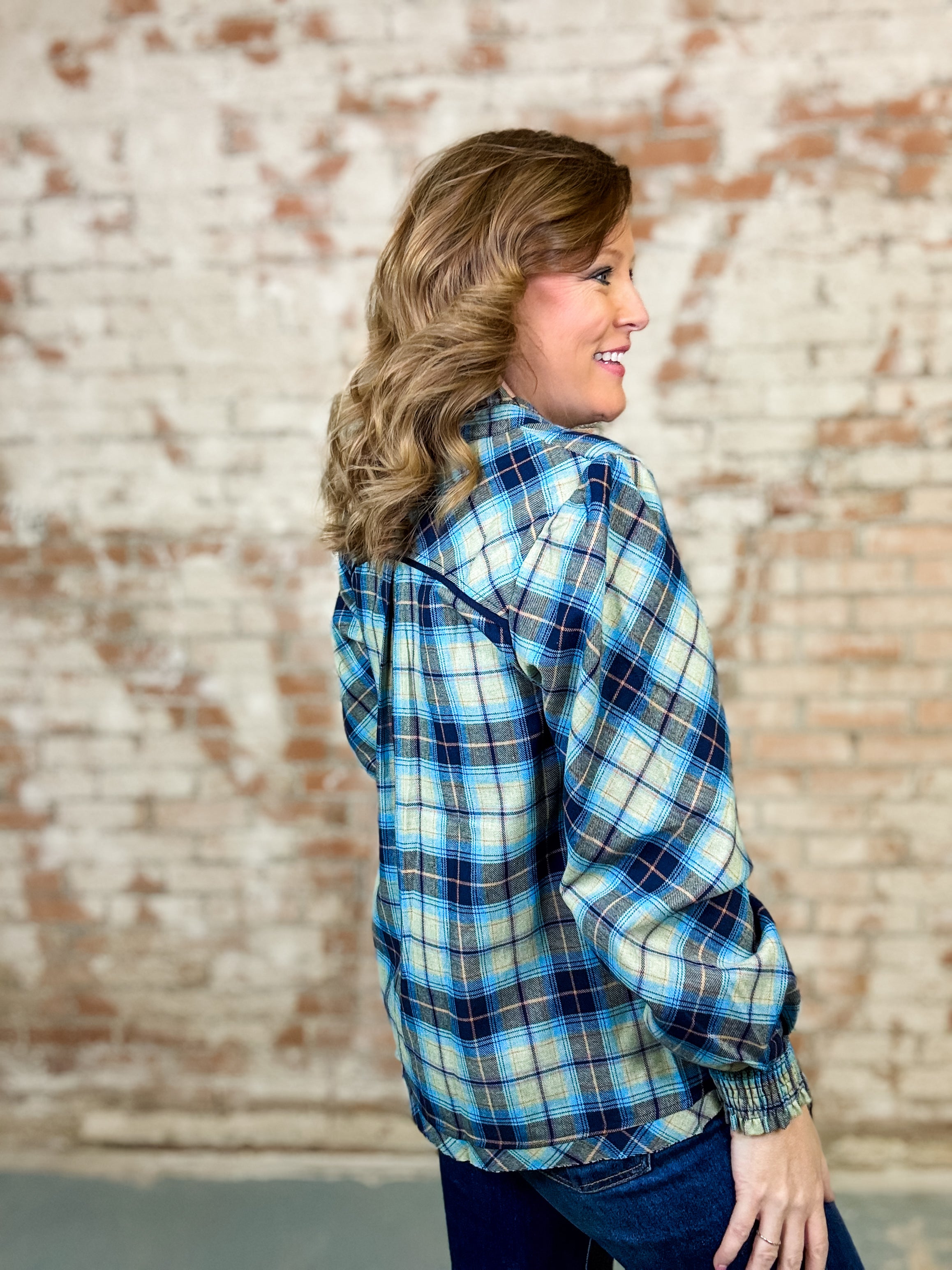 Nikita Ruffled Collar Top