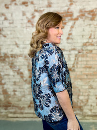 Skye Metallic Jacquard Top