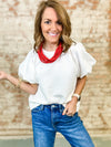 Krisha Embossed Texture Top