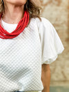 Krisha Embossed Texture Top