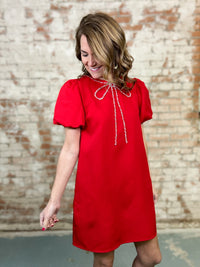 Havana Bow Mini Dress