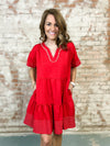 Katherine Contrast Stitch Dress