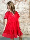 Katherine Contrast Stitch Dress