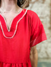 Katherine Contrast Stitch Dress