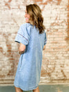 Patriotic Trim Denim Dress