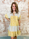 Rena Dots + Stripes Dress