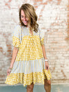Rena Dots + Stripes Dress