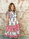 THML Tessa Mixed Print Dress- FINAL SALE
