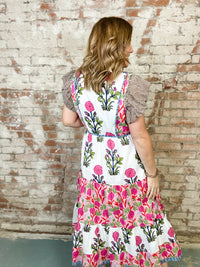 THML Tessa Mixed Print Dress- FINAL SALE