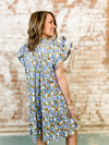 Quinn Pintuck Floral Print Dress