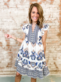 Molli Boho Ruffle Dress