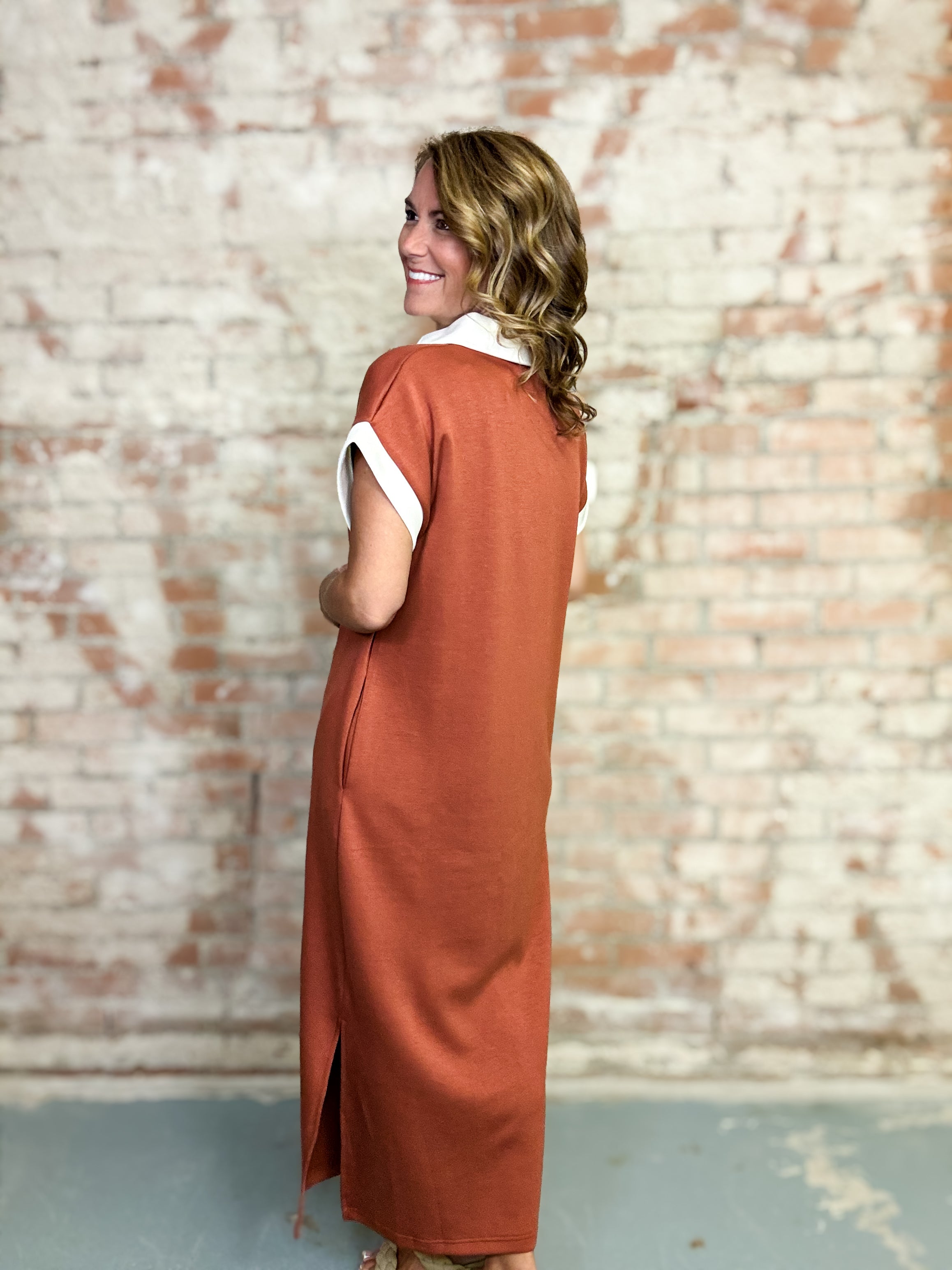 Channing Solid Midi Dress
