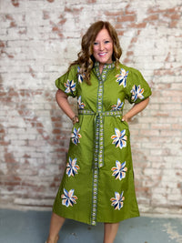 THML Socorro Floral Midi Dress