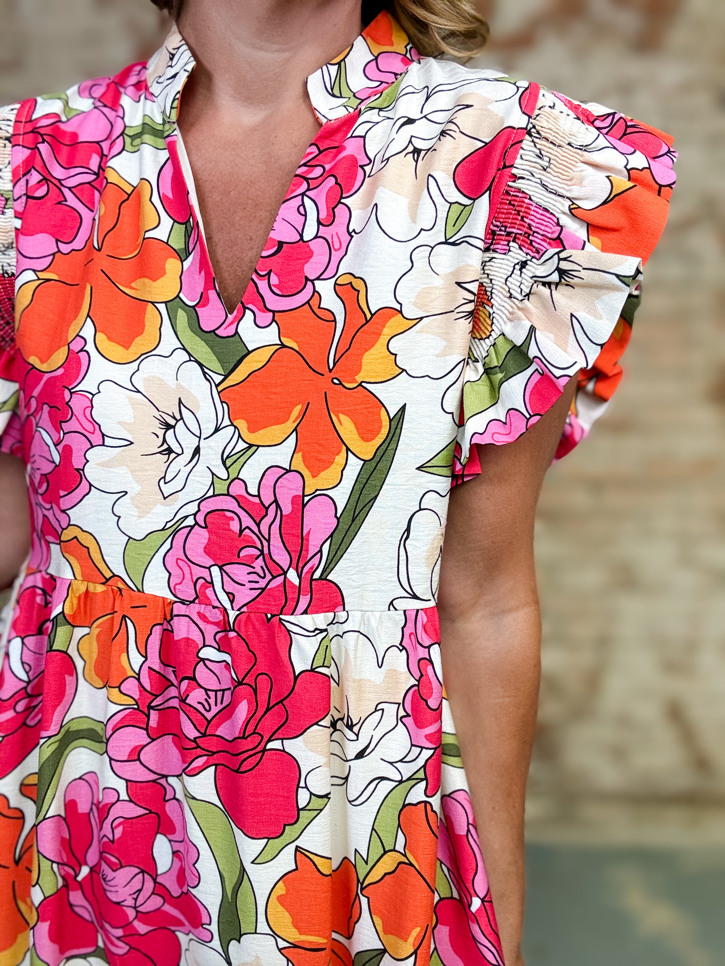 Arleen Floral Midi Dress