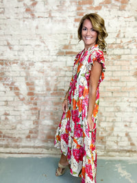 Arleen Floral Midi Dress