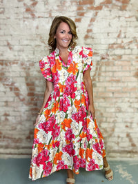 Arleen Floral Midi Dress
