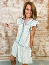 Kathleen Trim Detail Floral Print Dress