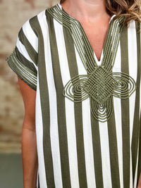 Martye Stripe Midi Dress