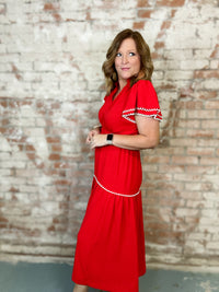 Claiborne Scallop Trim Dress