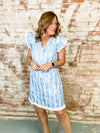 Rimmy Fringe Detail Distressed Dress