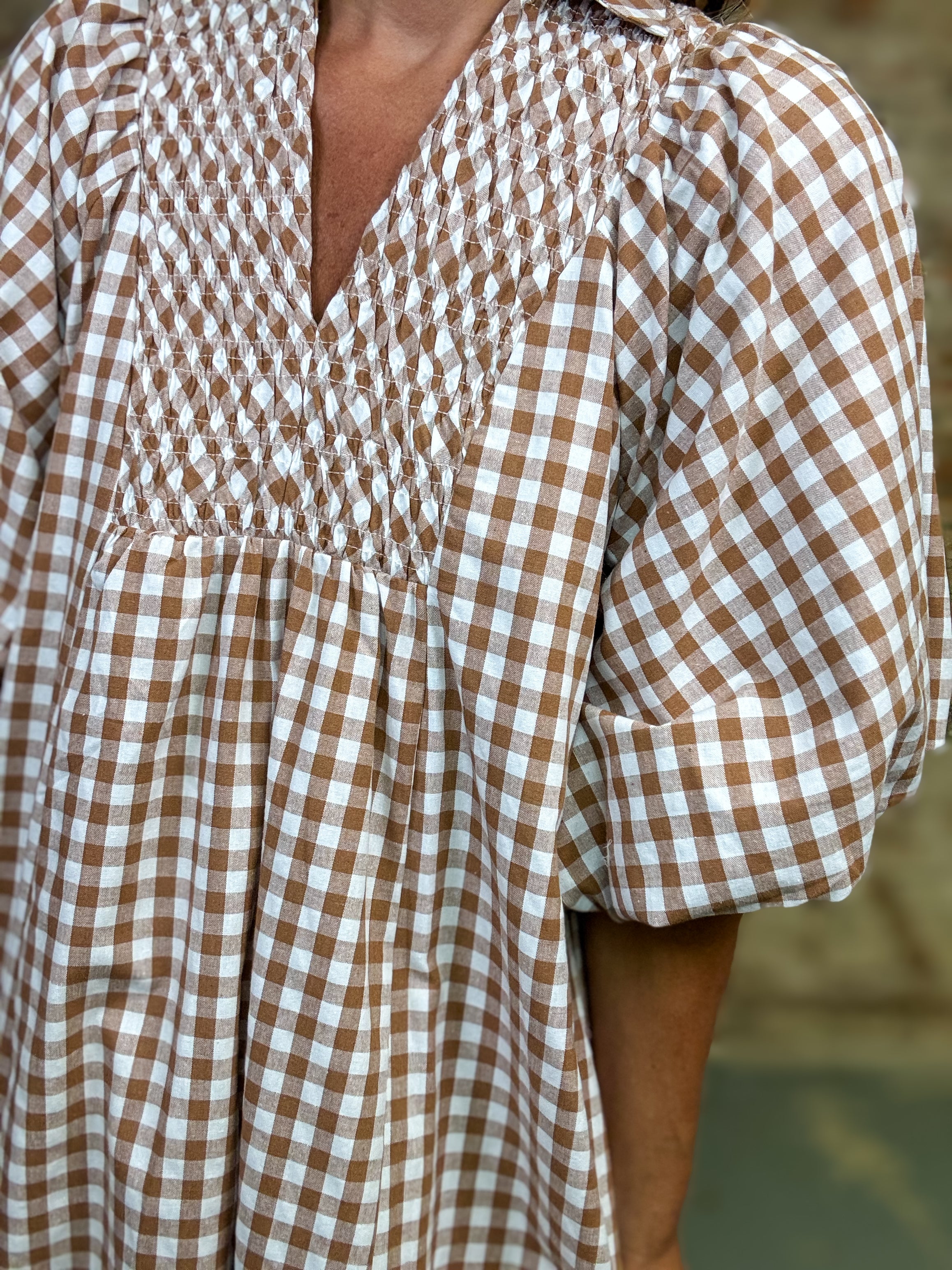 Abner Plaid Midi Dress