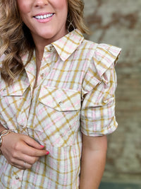 Jena Checkered Top