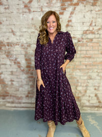 Coraline Tiered Midi Dress
