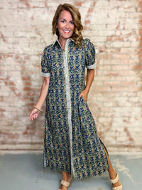 Addison Botanical Midi Dress