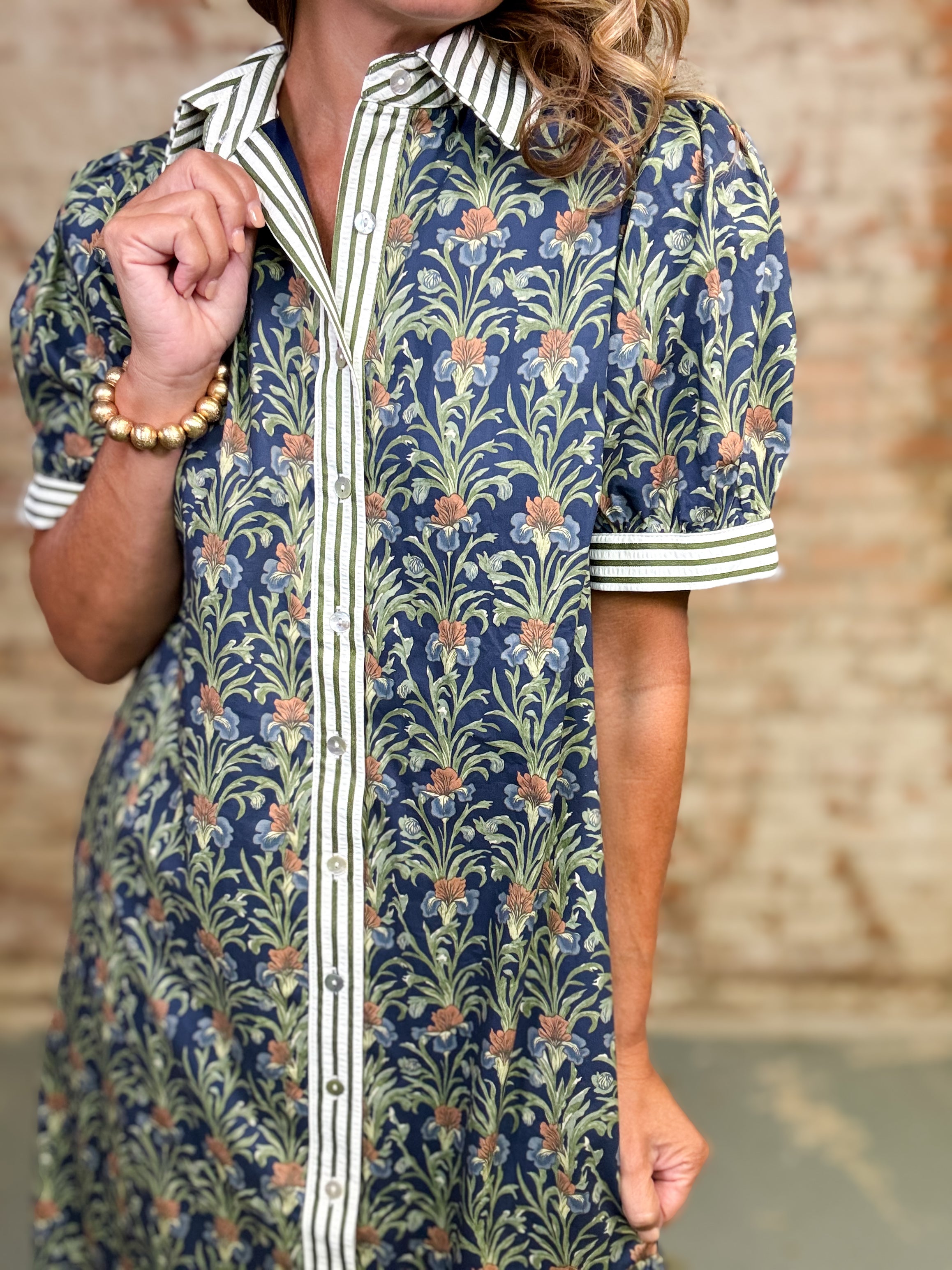 Addison Botanical Midi Dress
