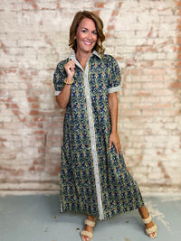 Addison Botanical Midi Dress