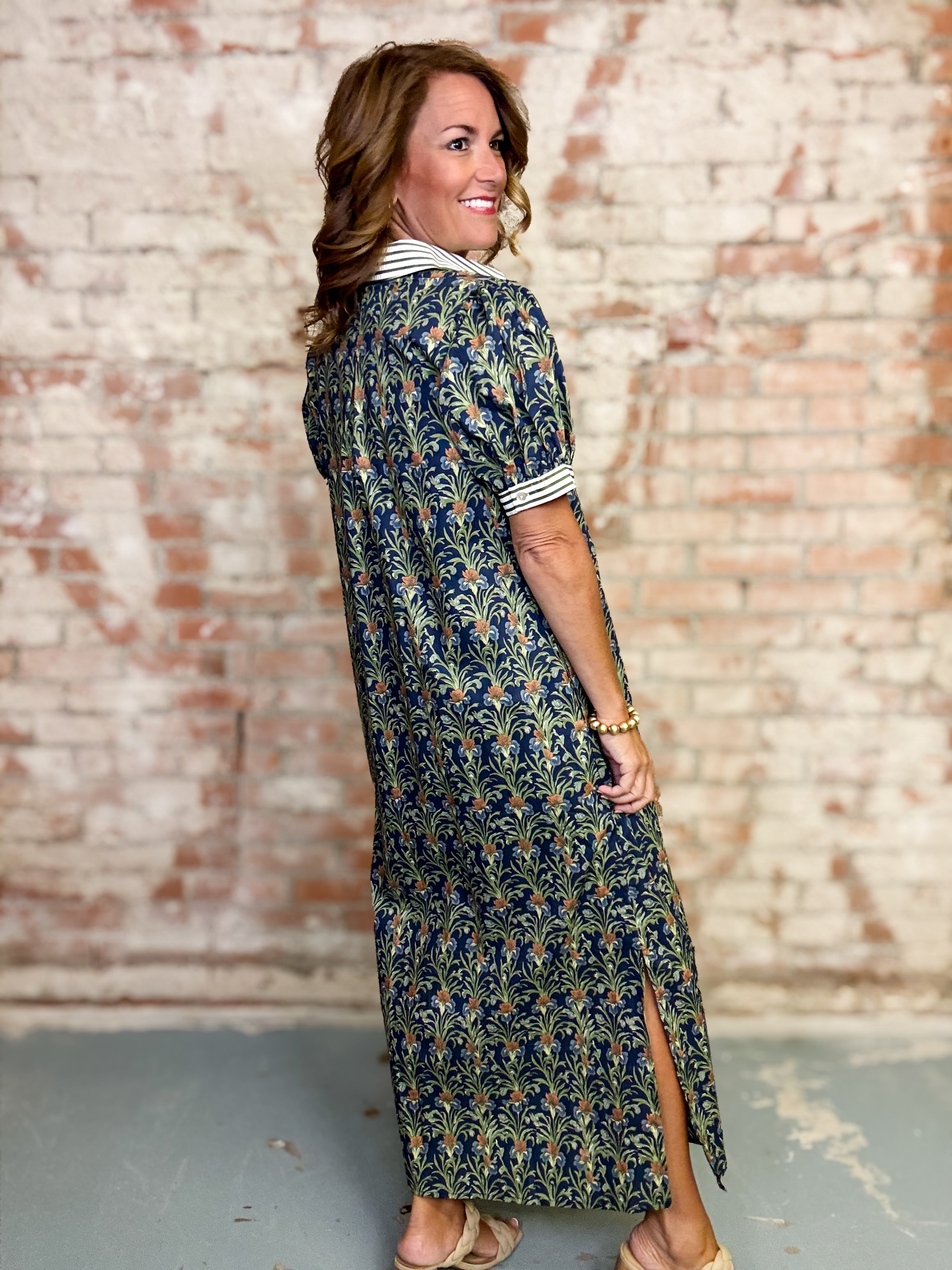 Addison Botanical Midi Dress