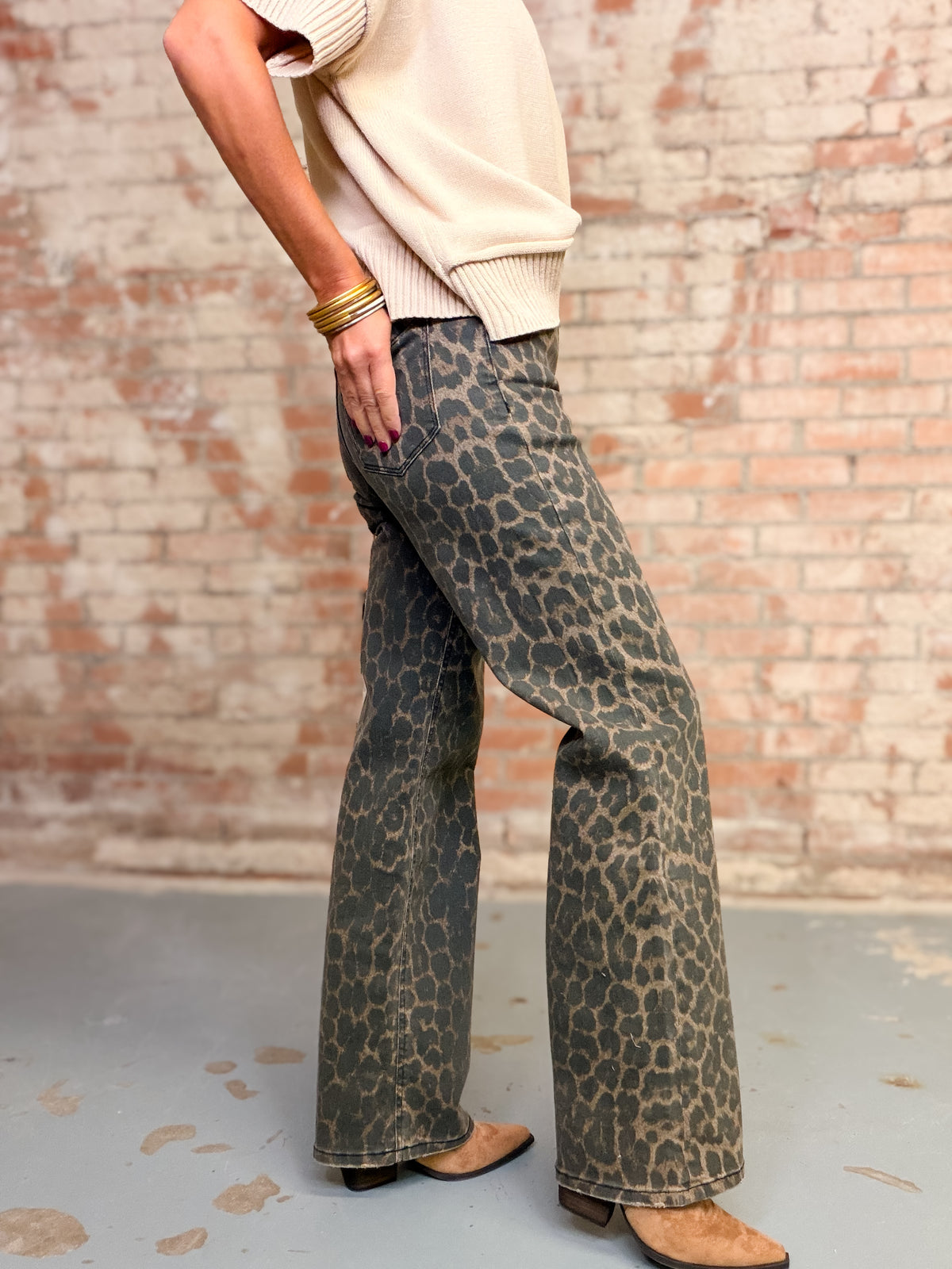 Leona Leopard Jeans