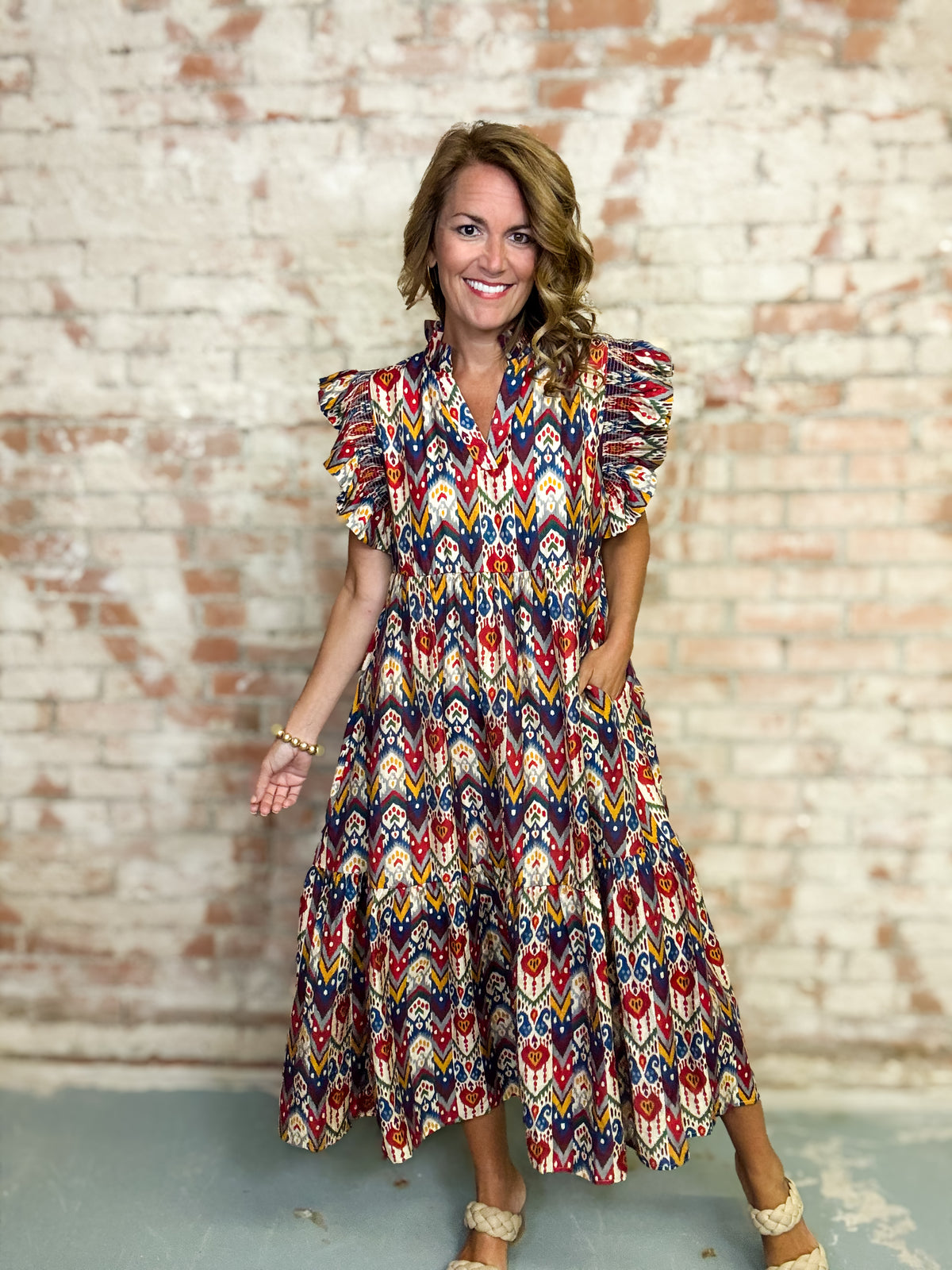 Emmy Boho Midi Dress
