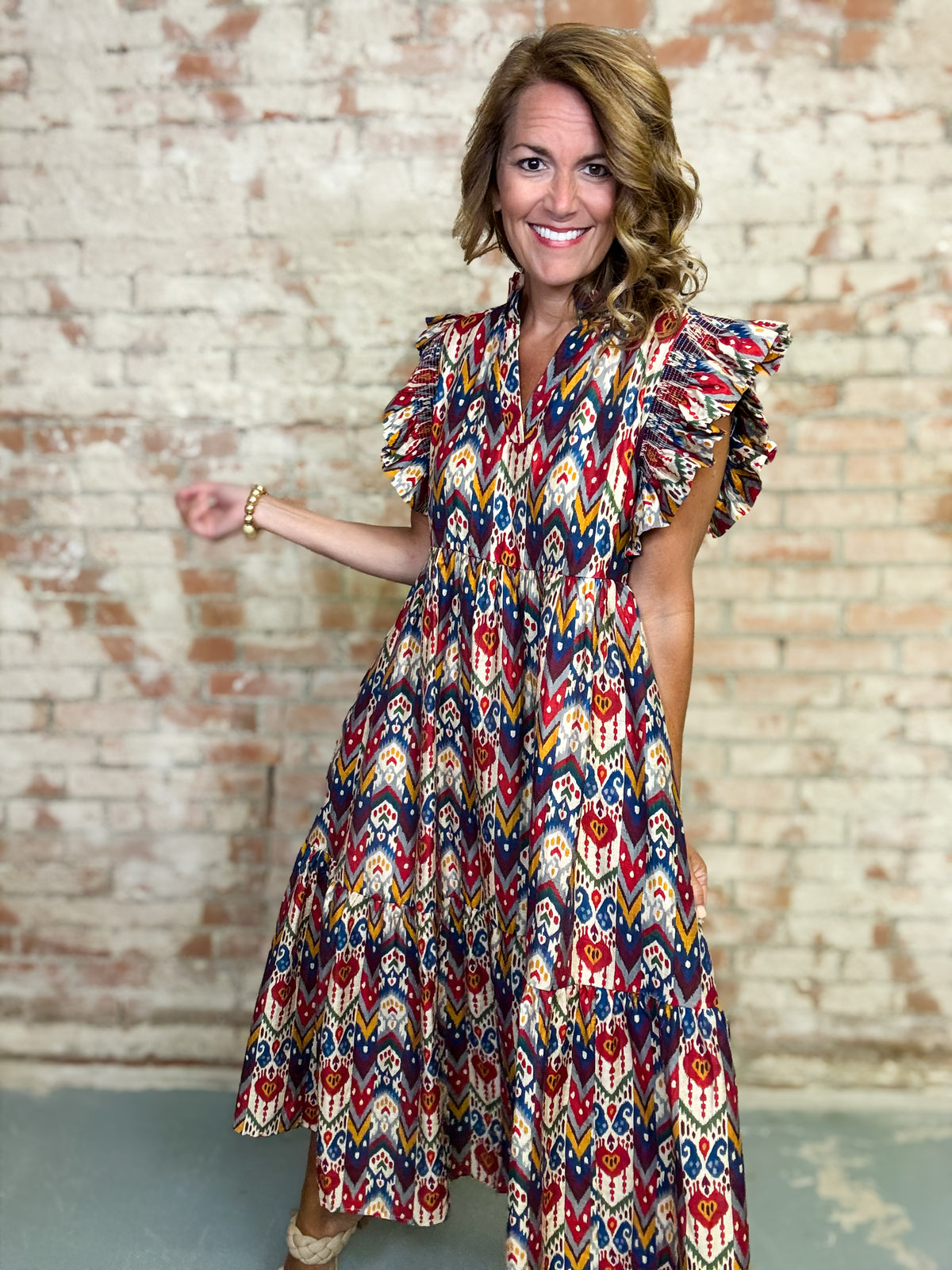 Emmy Boho Midi Dress