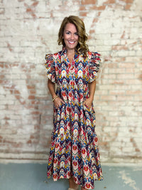 Emmy Boho Midi Dress