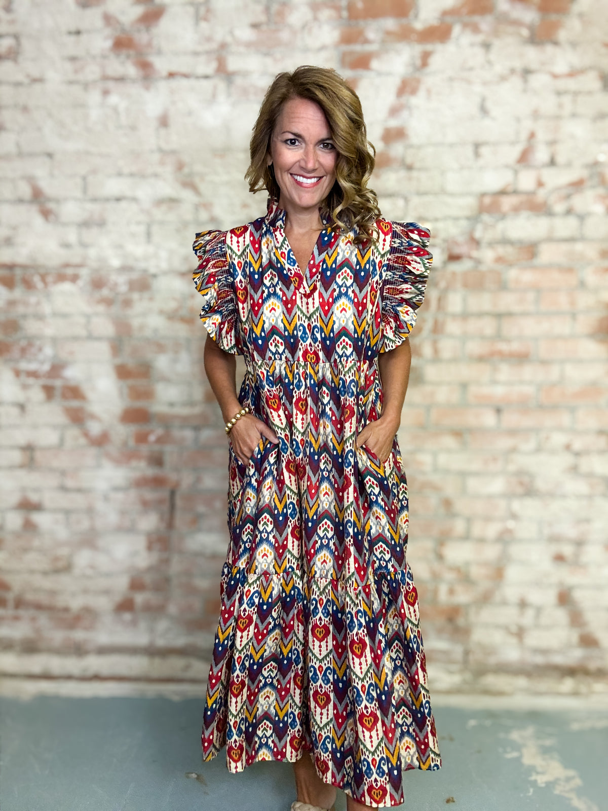 Emmy Boho Midi Dress