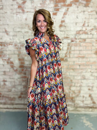 Emmy Boho Midi Dress