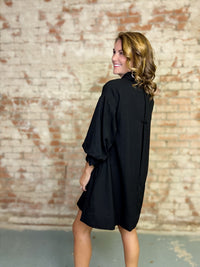 Ruby Solid Button Down Dress