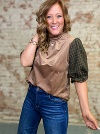 Renesme Mixed Media Top
