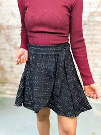 Leigh Tweed Wrap Skirt - FINAL SALE