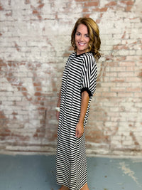 Kristin Stripe Midi Dress