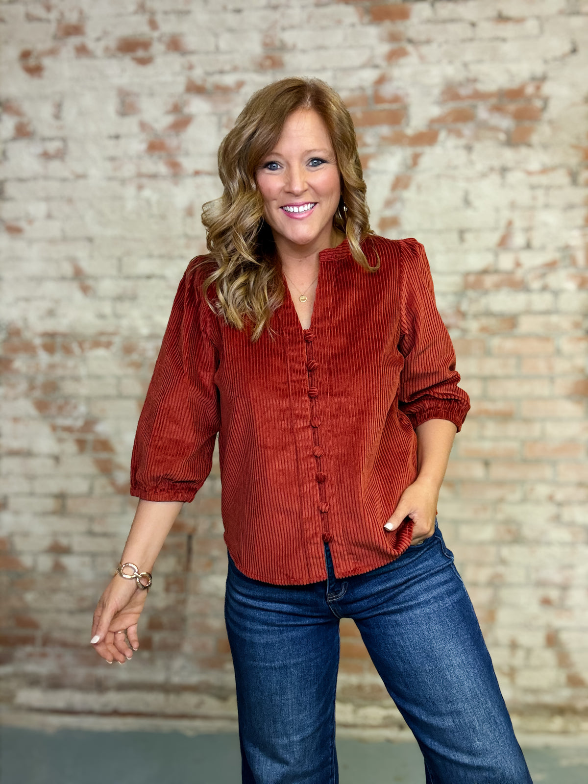 Marrion Corduroy Top