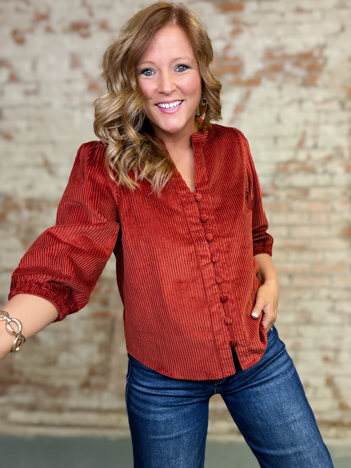 Marrion Corduroy Top