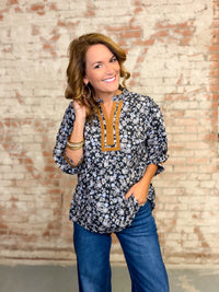 Anastasia Floral Print Top