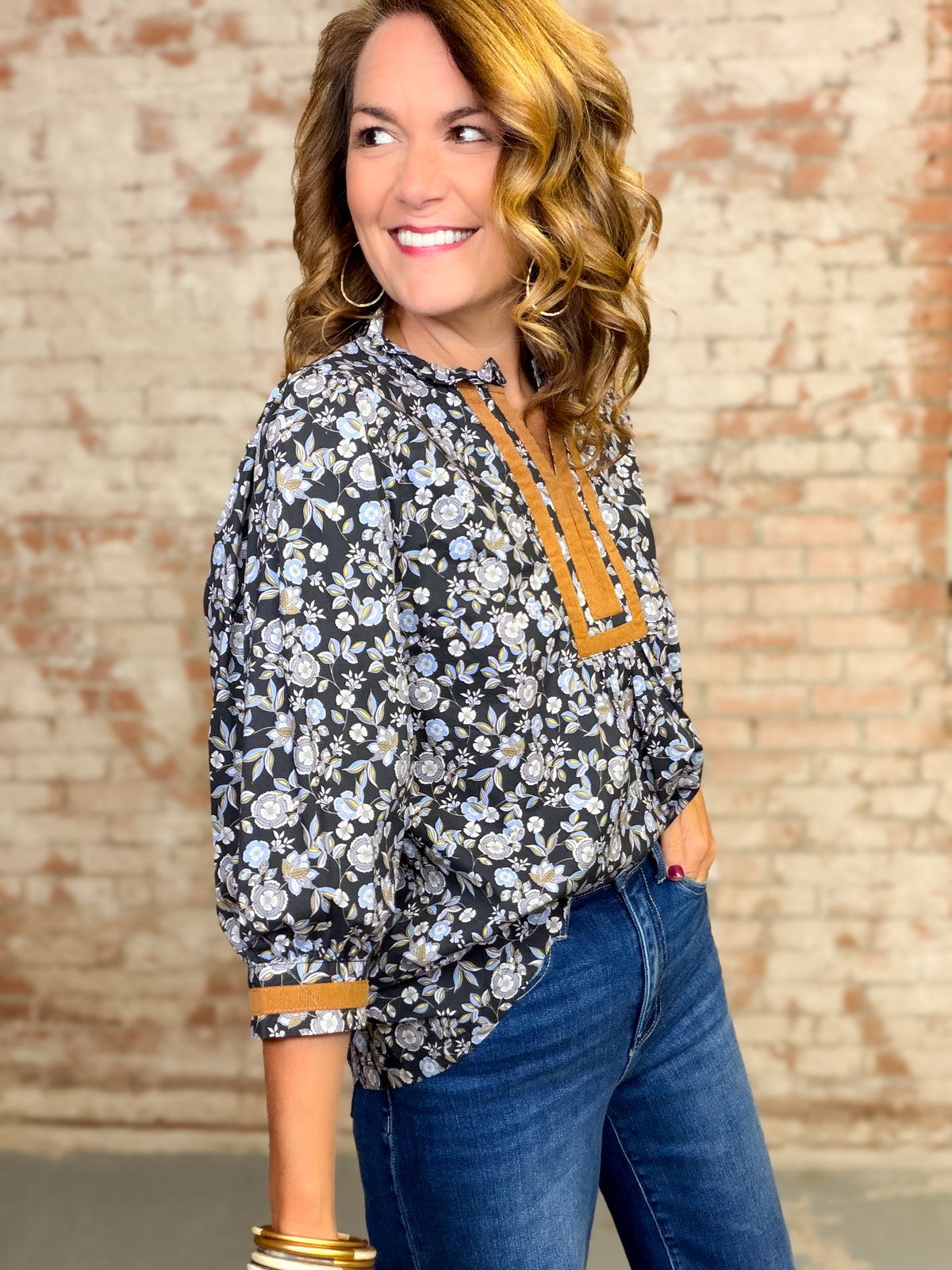 Anastasia Floral Print Top